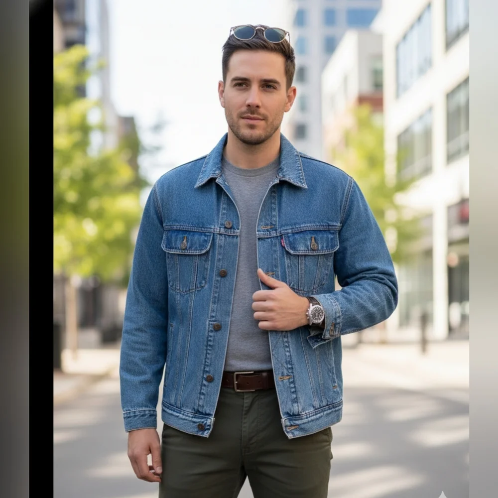 Men's Jean Jacket - Picture 15 of 16